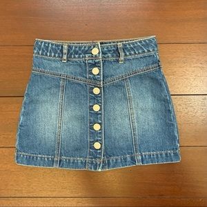 Gap Button Front Denim Skirt
